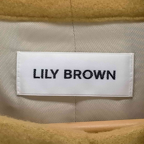 リリーブラウン Lily Brown ボウタイビーバーコート レディース FREE
