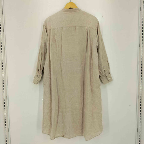 ムジルシリョウヒン 無印良品 フレンチリネン洗いざらし スタンドカラーワンピース レディース JPN:XL
