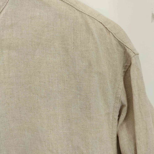 ムジルシリョウヒン 無印良品 フレンチリネン洗いざらし スタンドカラーワンピース レディース JPN:XL