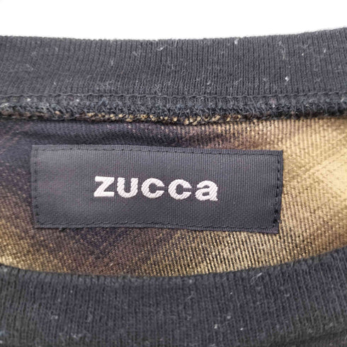 ズッカ ZUCCa 背面チェックカットソー レディース JPN:M