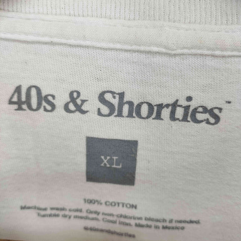 40S&SHORTIES ロゴプリントTシャツ street メンズ XL