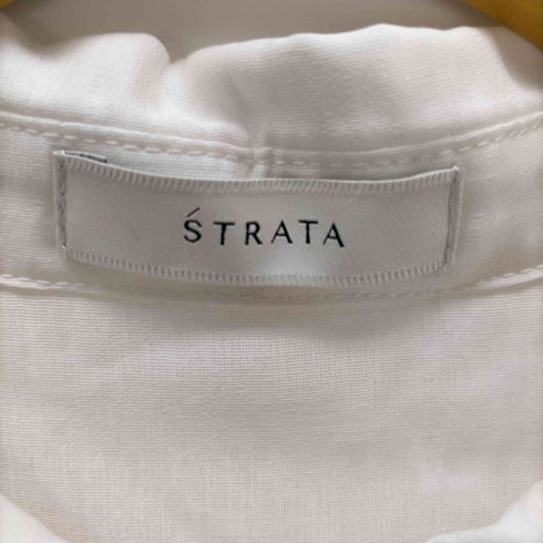 エストラータ STRATA ミックスレースシャツワンピース レディース short