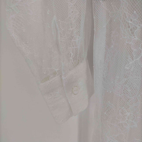エストラータ STRATA ミックスレースシャツワンピース レディース short