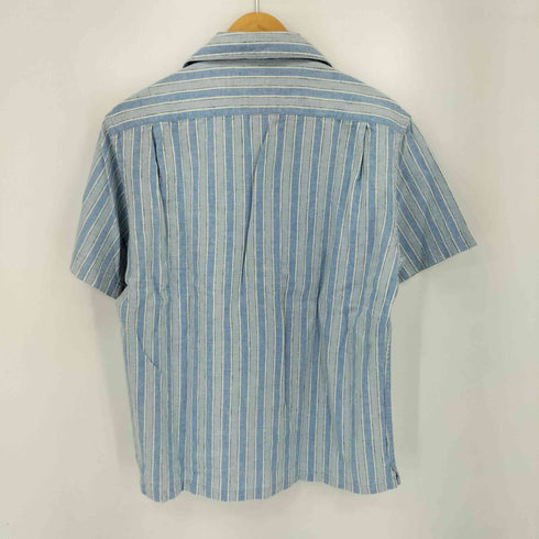 ギャップ Gap リネン混 ストライプ 半袖開襟シャツ RELAXED メンズ import:S
