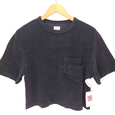 ORIGINAL Charcoal クロップド パイル ポケット S/S Tシャツ レディース FREE