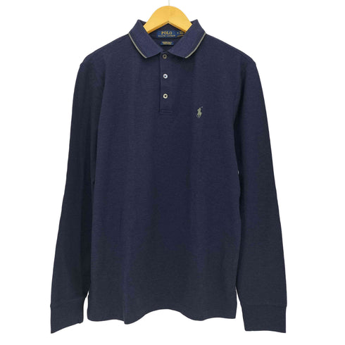 ポロラルフローレン POLO RALPH LAUREN CUSTOM SLIM FIT STRETCH MESH ポニー刺繍 鹿の子 ポロシャツ メンズ JPN:M