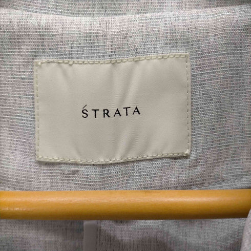 エストラータ STRATA リネンライクテーラードタックジレ レディース FREE