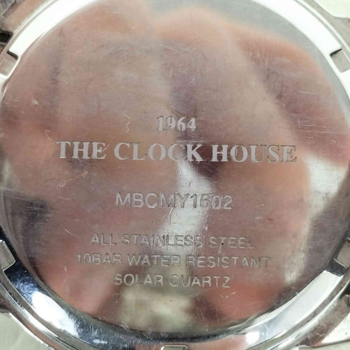 THE CLOCK HOUSE クロノグラフ ソーラー腕時計 メンズ