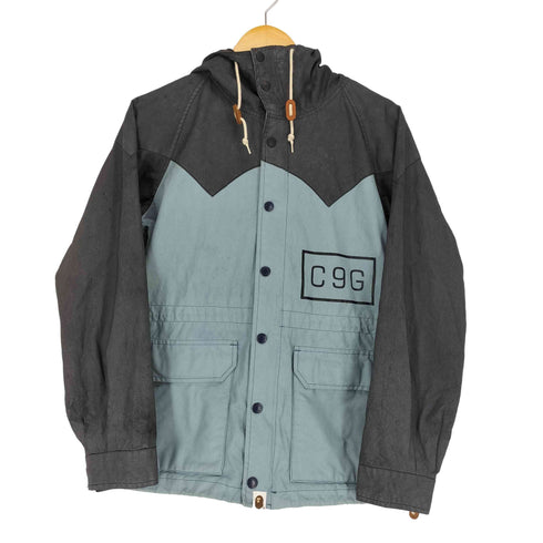 アベイシングエイプ A BATHING APE BRITISH MILLERAIN社製オイルドコットン マウンテンジャケット メンズ S