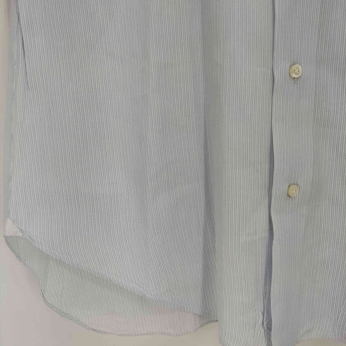 バーニーズニューヨーク BARNEYS NEWYORK BARBA イタリア製 コットン ストライプ ドレスシャツ メンズ