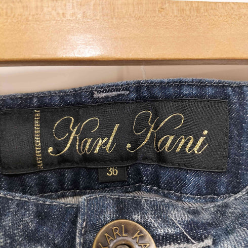 カールカナイ Karl Kani フロントロゴ刺繍 テーパードデニムパンツ メンズ 36
