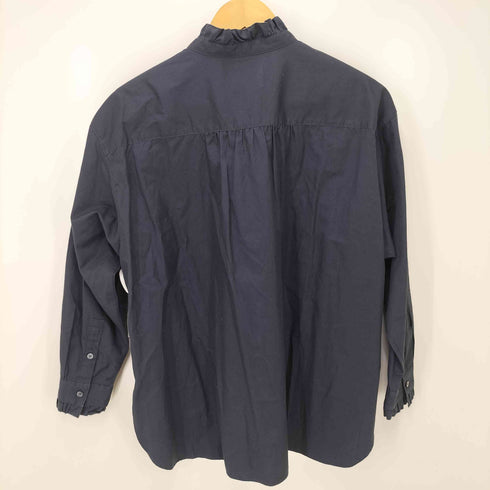ユナイテッドアローズ UNITED ARROWS フリル スタンドカラー L/S ブラウス レディース JPN:36