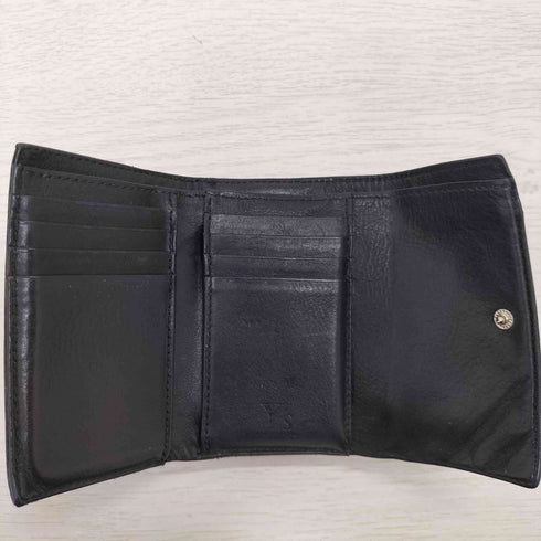 ワイズ Ys レザー三つ折りがま口財布 レディース