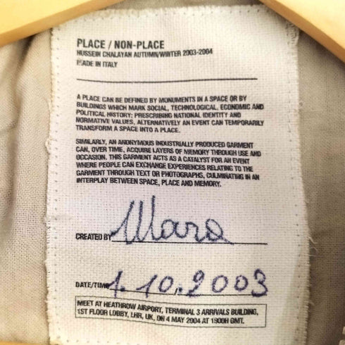 HUSSEIN CHALAYAN 00S イタリア製 レイヤード デニムジャケット メンズ 48