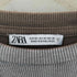 ザラ ZARA グラデーション クロップド ロングスリーブTシャツ Y2K レディース import:M