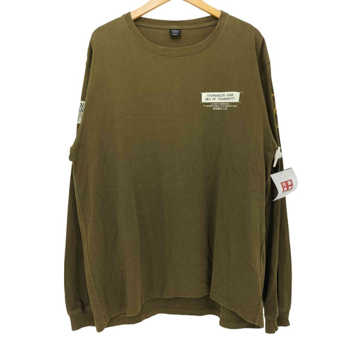 アヴィレックス AVIREX MOON LANDING PATCH L/S CREW NECK T-SHIRT メンズ 2XL