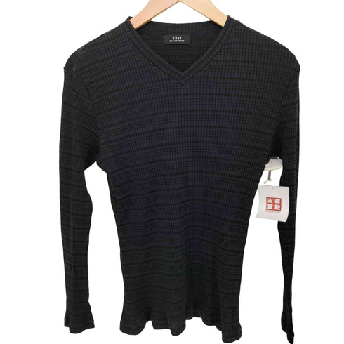 ゴーサンゴーイチプールオム 5351 POUR LES HOMMES ホールガーメントVネックニット メンズ JPN:44