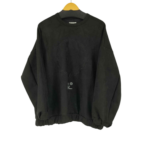 シャリーフ SHAREEF BARBED WIRE MICRO SUEDE SWEAT バーブドワイヤーマイクロスエードトレーナー メンズ 1