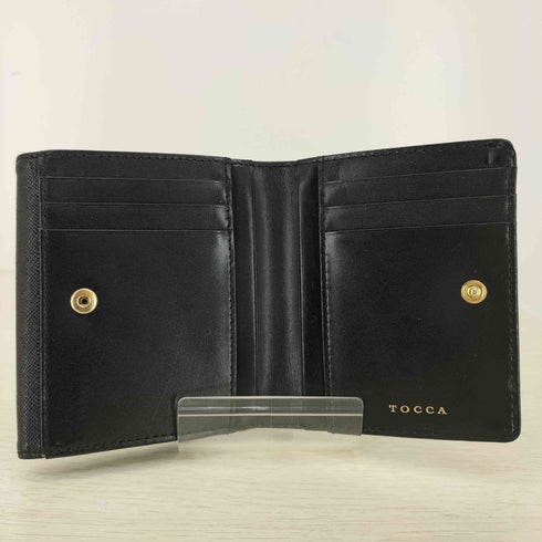 トッカ TOCCA 花 牛革二つ折り財布 レディース