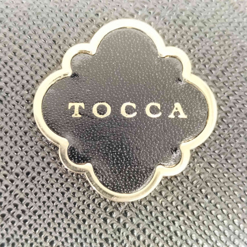 トッカ TOCCA 花 牛革二つ折り財布 レディース