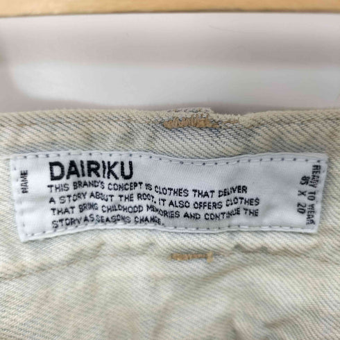 ダイリク DAIRIKU 25SS Ice Wash W-Velt Denim Pants メンズ 31
