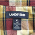 ランズエンド LANDS END L/Sフロントジップポケット付き チェックシャツ メンズ import:XL