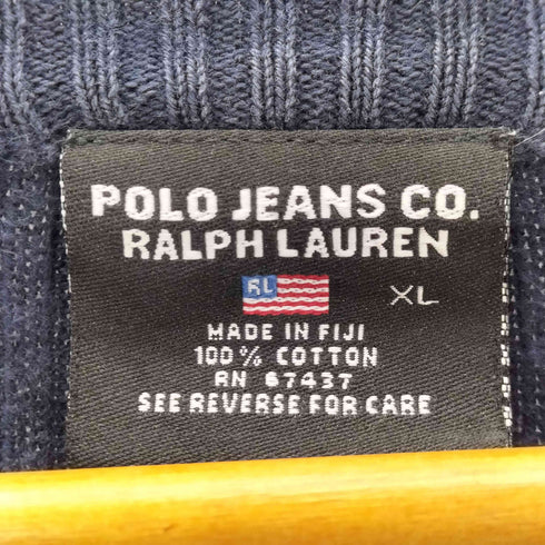 ポロジーンズ RL POLO JEANS CO. サイドライン コットンニット メンズ JPN:XL