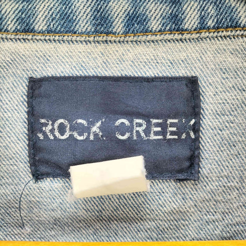 rock greek スタッズデザイン デニムトラッカージャケット メンズ