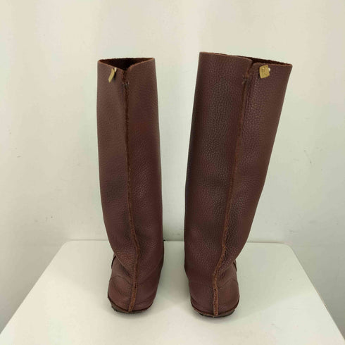 KOOS HAND CRAFTED シボ革ロングブーツ レディース