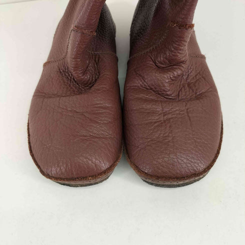 KOOS HAND CRAFTED シボ革ロングブーツ レディース