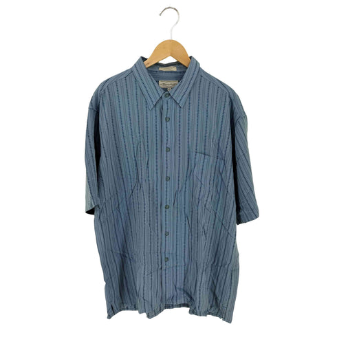 Eighty Eight レーヨンポリ ストライプシャツ メンズ import:XL