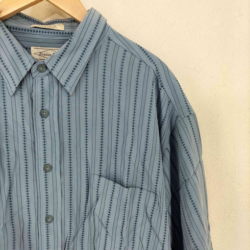 Eighty Eight レーヨンポリ ストライプシャツ メンズ import:XL