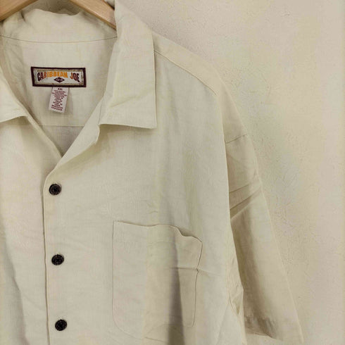 カリビアンジョー CARIBBEAN JOE レーヨンポリ オープンカラーシャツ メンズ import:XXL
