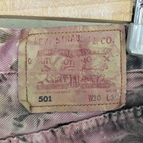 リーバイス Levis USA製 タイダイデニムショーツ レディース 30inch