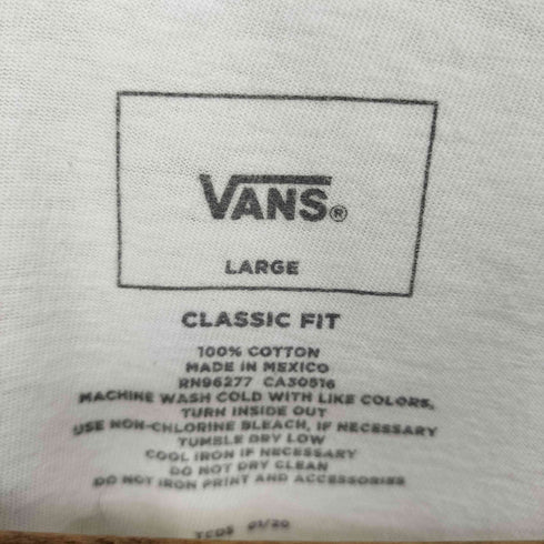 バンズ VANS 両面プリントTシャツ メンズ L
