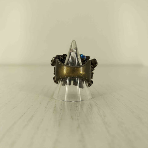 グラム glamb 多重ストーン リング メンズ 16号