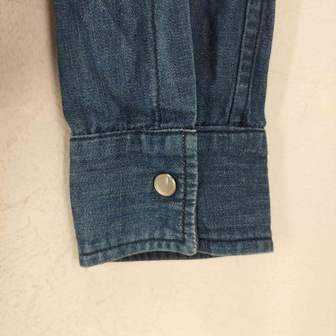 ジルサンダー JIL SANDER スナップボタン デニムシャンブレー長袖シャツ レディース JPN:S