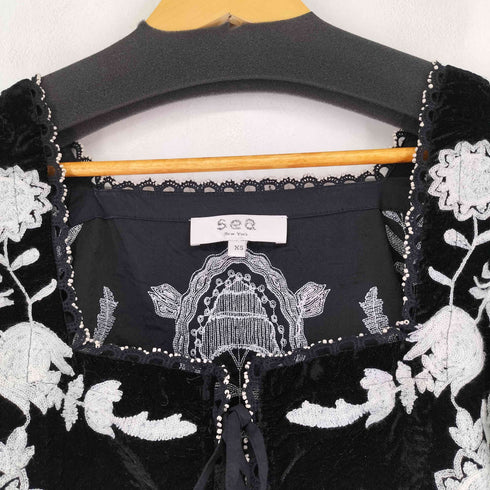 シーニューヨーク sea new york IRENE EMBROIDERY PUFF Blouse レディース import:XS