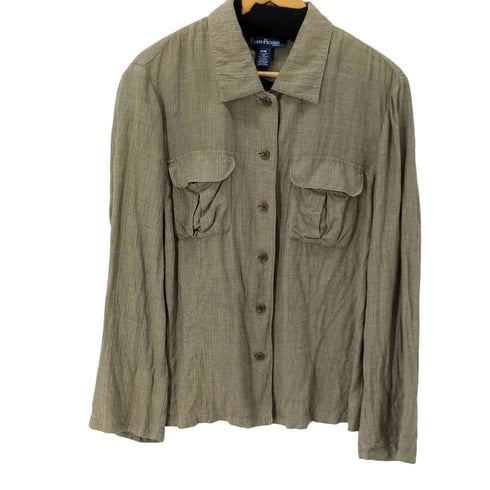 EVAN-PICONE L/S リネン混シャツ レディース