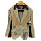 ジュンヤワタナベコムデギャルソンマン JUNYA WATANABE COMME des GARCONS MAN 08SS AD2007 レザー切替 メッセージプリント リネンテーラードジャケット メンズ JPN:M