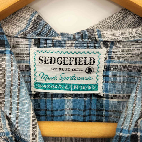 sedgefield 60S~70S シャークカラー オープンカラーチェックシャツ メンズ import:M