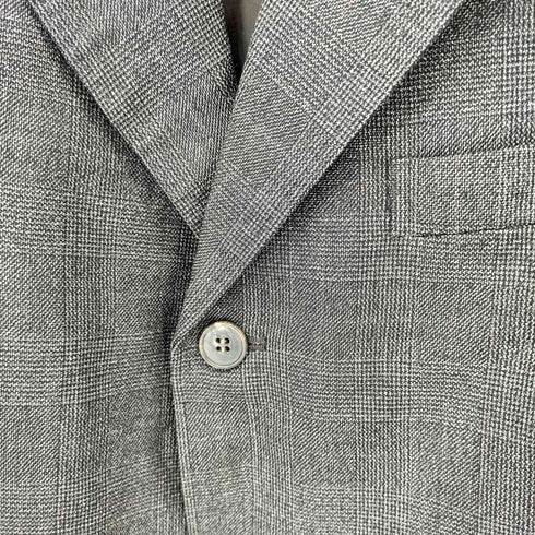 ヨウジヤマモトダーバン アール Yohji Yamamoto DURBAN A.A.R チェック柄 3B テーラードジャケット メンズ 2