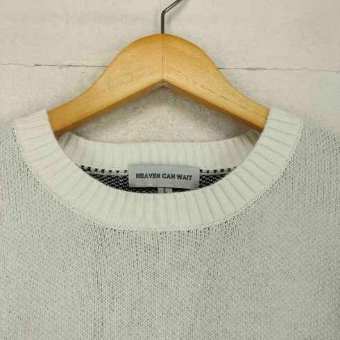 HEAVEN CAN WAIT HCW Logo Knit Sweater street メンズ JPN:L