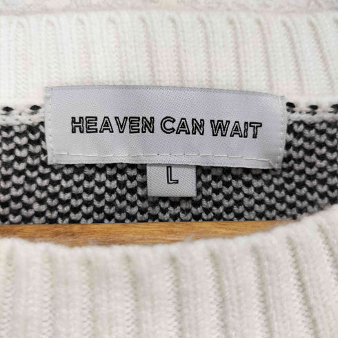 HEAVEN CAN WAIT HCW Logo Knit Sweater street メンズ JPN:L