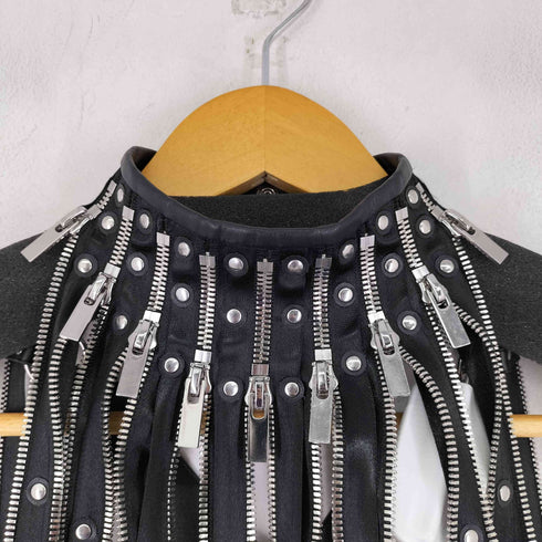 ノワールケイニノミヤ noir kei ninomiya 22AW クロスストラップハーネス ジップ レディース XS