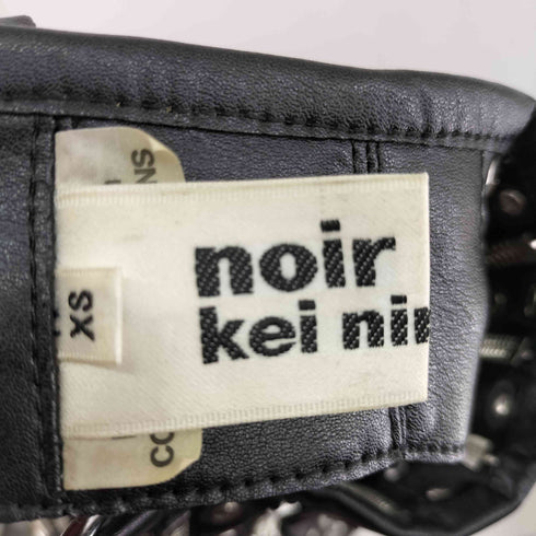 ノワールケイニノミヤ noir kei ninomiya 22AW クロスストラップハーネス ジップ レディース XS