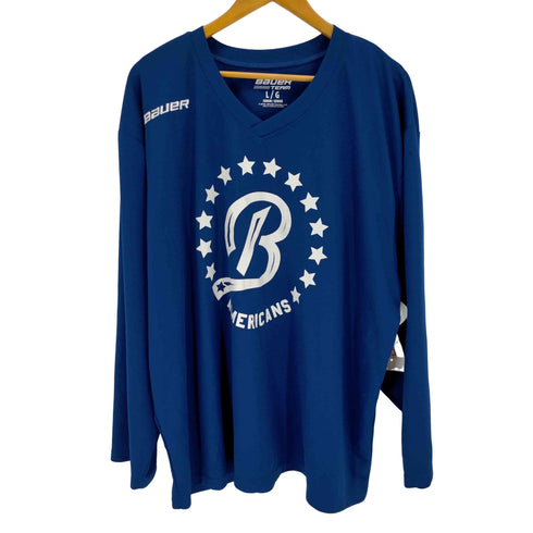 BAUER TEAM Vネックゲームシャツ メンズ import:L