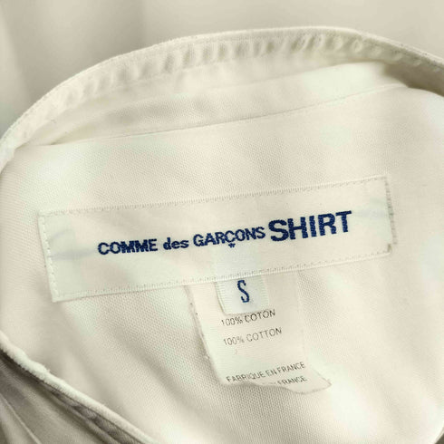 コムデギャルソンシャツ COMME des GARCONS SHIRT フランス製 バンドカラーシャツ メンズ JPN:S