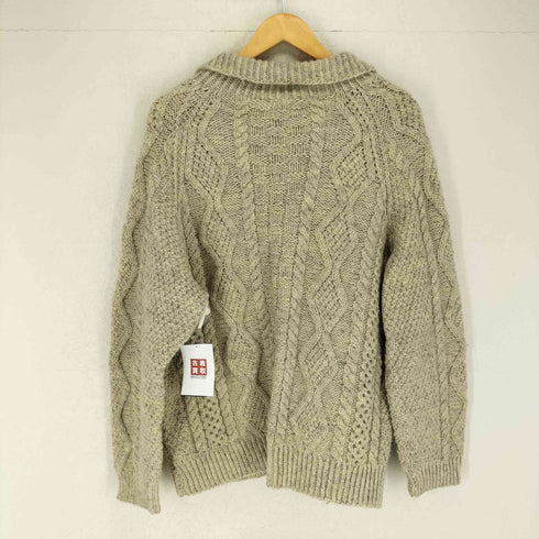 ブラックシープ BLACK SHEEP イギリス製 フィッシャーマンニット くるみボタン メンズ import:M