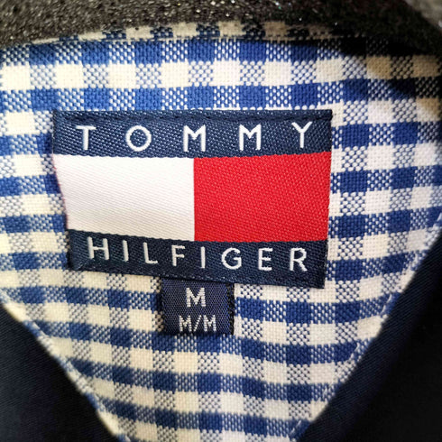 トミーヒルフィガー TOMMY HILFIGER ロゴ刺繍 ボタンダウン ロングスリーブシャツ メンズ import:M